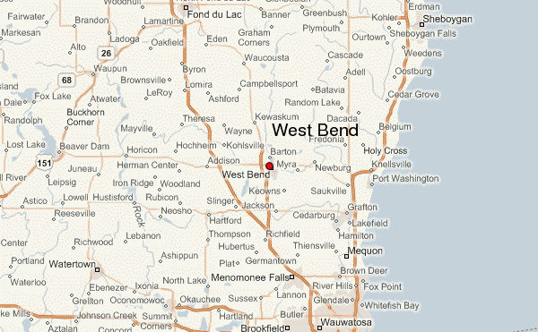 Towns Near the City of West Bend